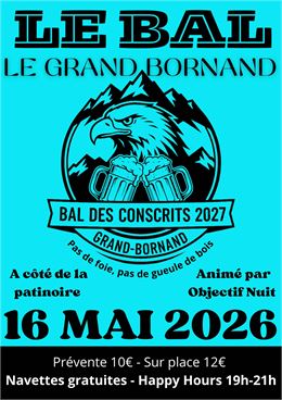 Affiche Bal des conscrits - Conscrits 2026