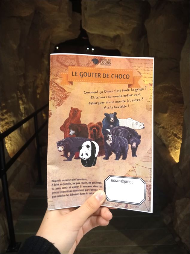 Jeu de piste : le goûter de Choco_Entremont-le-Vieux - Musée de l'ours des cavernes