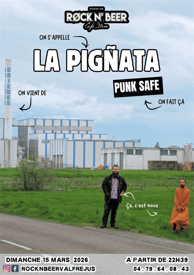 Affiche du concert qui présente le groupe - pierreporo