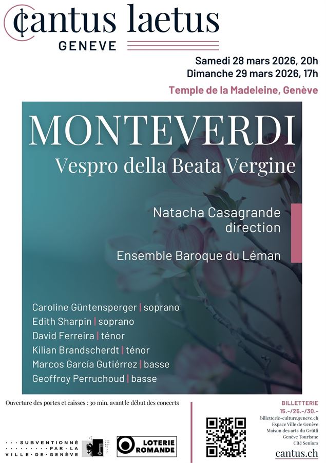 Affiche Cantus Monteverdi