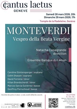 Affiche Cantus Monteverdi