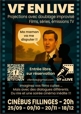 Cinéma : VF en Live, projection avec doublage improvisé_Fillinges - Cinéfill