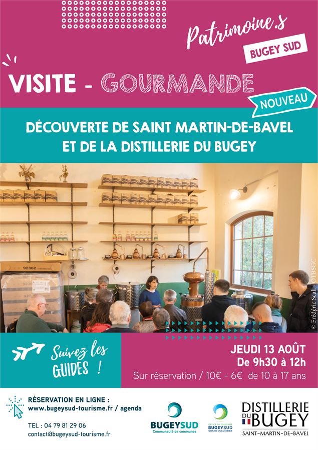 Visite gourmande : Saint Martin-de-Bavel et la Distillerie du Bugey - Office de Tourisme Bugey Sud G
