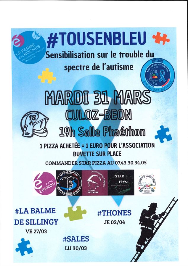 Tous en bleu : sensibilisation sur le trouble du spectre de l'autisme_Culoz-Béon - Tous en bleu