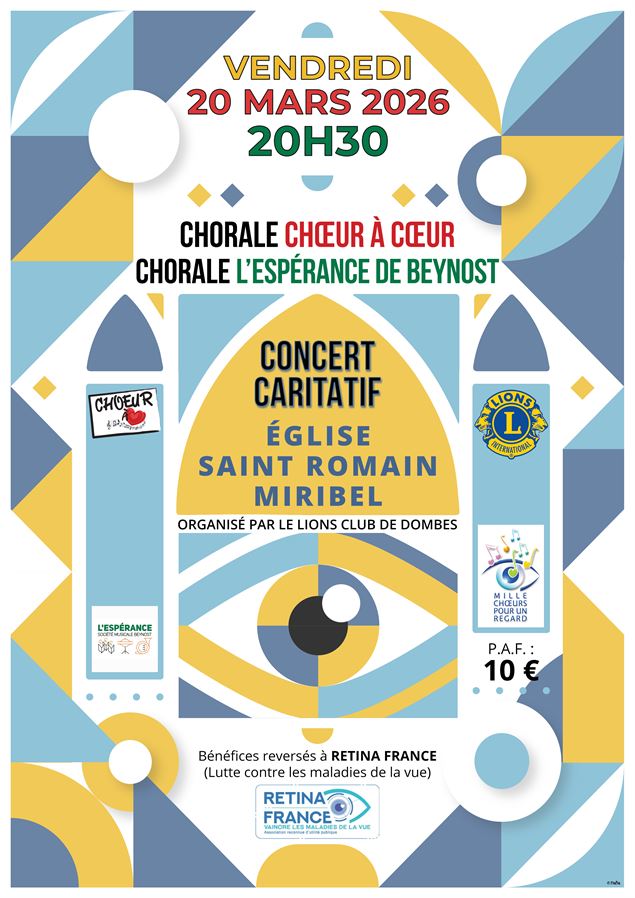 Affiche concert - Com Choeur à coeur