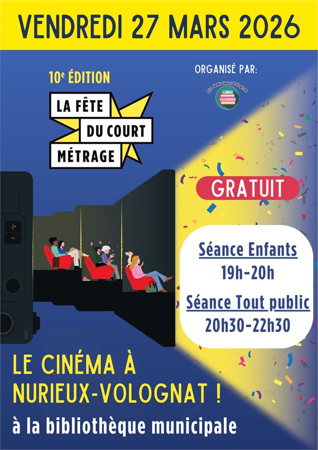Fête du court métrage - CNC / Lire à Nurieux-Volognat