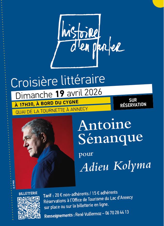 Croisière littéraire avec Antoine Sénanque_Annecy - Histoire d'en parler