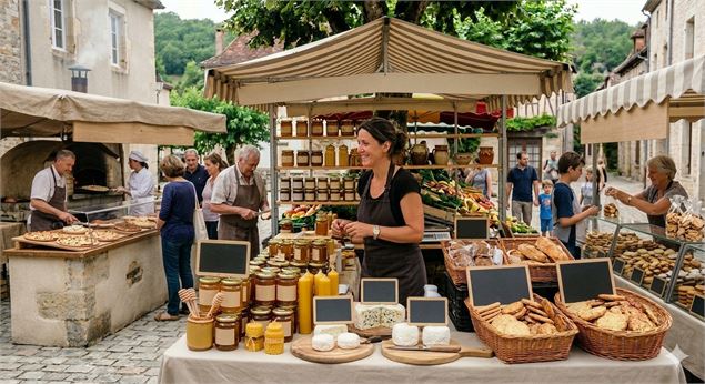 Marché de producteur - Nano Banana