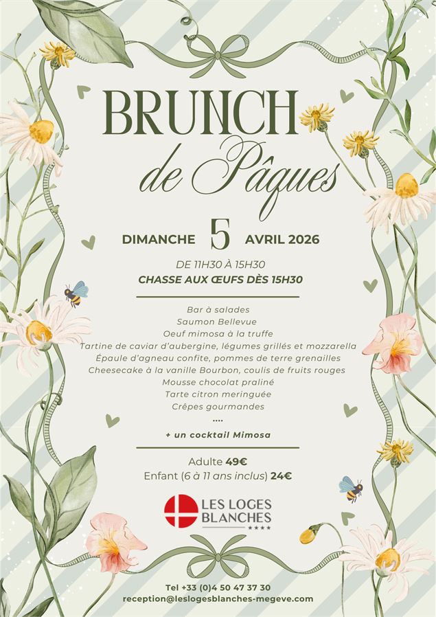 Brunch de Pâques aux Loges Blanches 4*_Megève