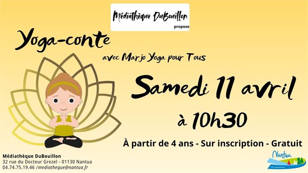 Affiche animation paysage - Médiathèque DuBouillon