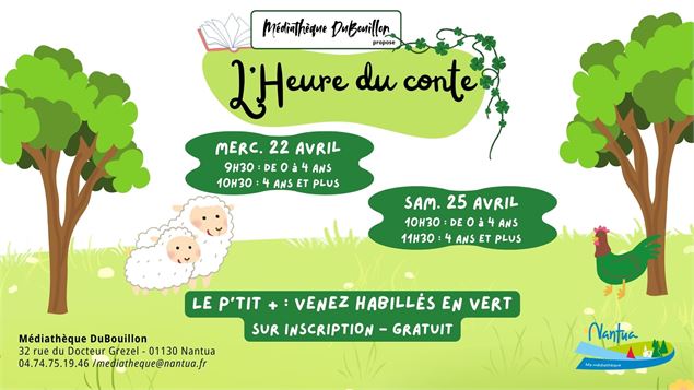 Affiche animation paysage - Médiathèque DuBouillon