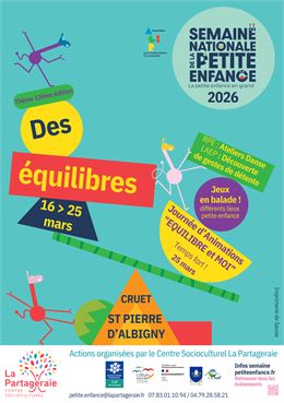 Journée d'animation "équilibre et moi" - Semaine Nationale Petite Enfance 2026 à la Partageraie