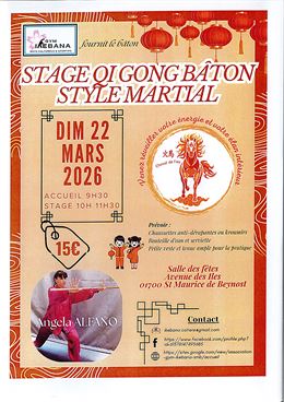 Stage Qi Gong bâton style martial - Ikebana