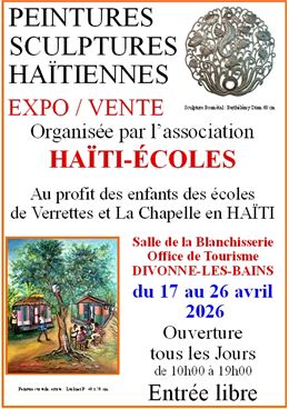 EXPOSITION-VENTE DE PEINTURES ET SCULPTURES HAÏTIENNES - ©