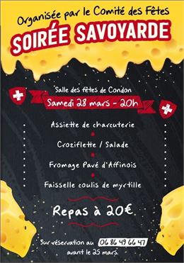 Soirée savoyarde_Andert-et-Condon - Comité des fêtes