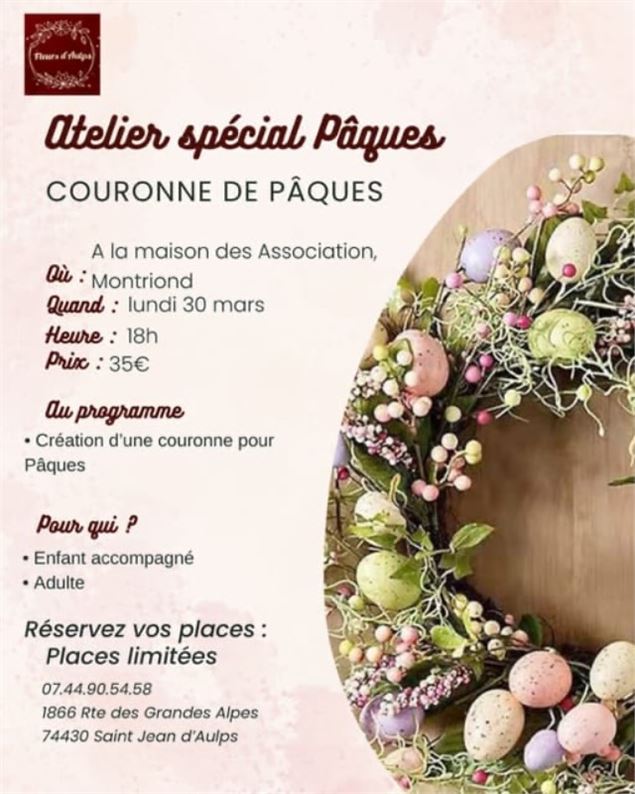 Atelier couronne de Pâques_Montriond - Fleurs d'Aulps
