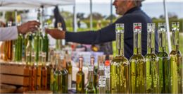 Des bouteilles remplies d'un liquide vert translucide - Marion TODESCHINI