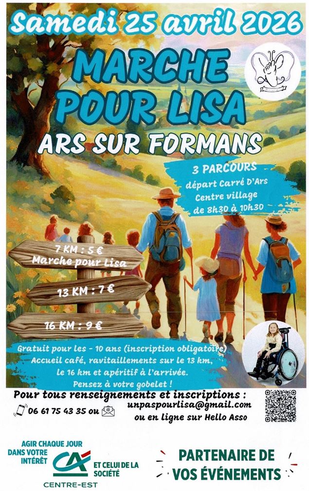 Marche pour Lisa à Ars-sur-Formans_Ars-sur-Formans