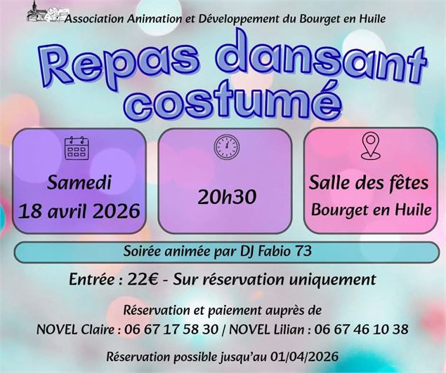 Repas dansant costumé