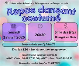 Repas dansant costumé