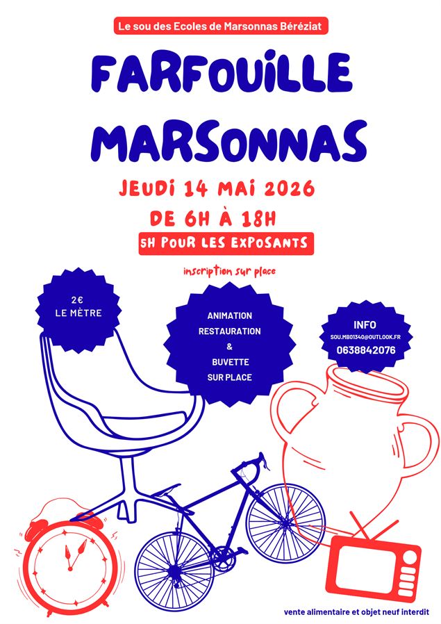 Affiche - Sou des Ecoles Marsonnas Bereziat