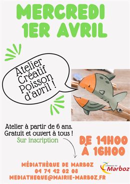 Atelier créatif Poisson d'avril ! - nc