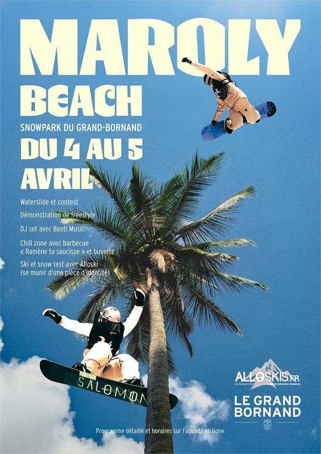 affiche de Maroly Beach - SAEM Les Remontées mécaniques