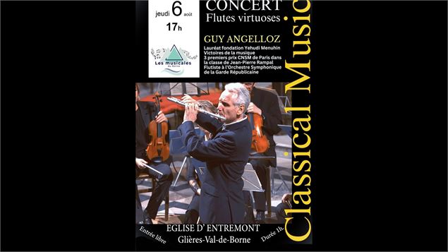 Concert classique - Guy Angelloz : Flûtes Virtuoses_Glières-Val-de-Borne - SAB