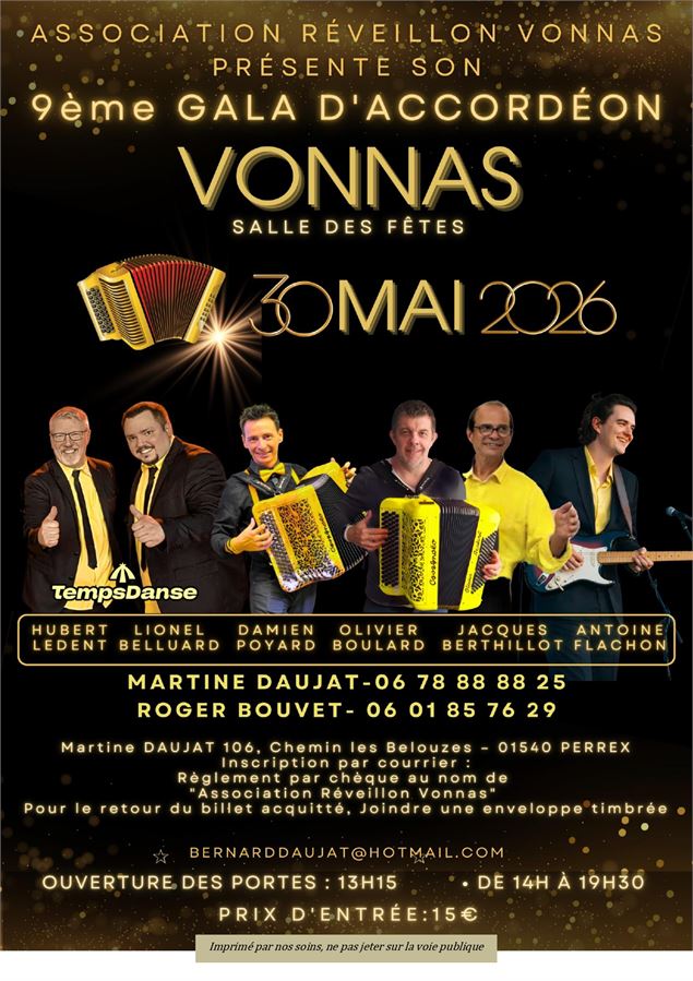 9ème gala d’accordéon_Vonnas - Association de Réveillon