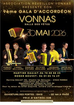 9ème gala d’accordéon_Vonnas - Association de Réveillon