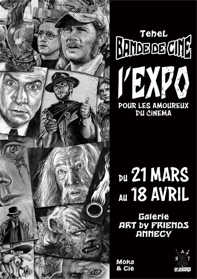 Exposition Bande de Ciné de l'artiste Tehel_Annecy