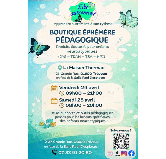 Expo : Boutique éphémère pédagogique_Trévoux - Eduautrement