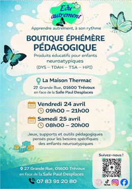 Expo : Boutique éphémère pédagogique_Trévoux - Eduautrement