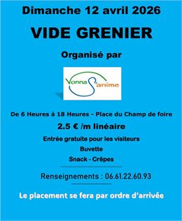 Vide grenier - VONNAS ANIME