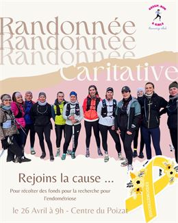 Randonnée caritative pour l'endométriose_Le Poizat-Lalleyriat