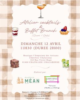 Atelier cocktails et Buffet Brunch - distillerie mean