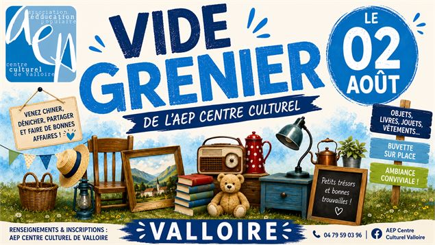 Vide-grenier du Centre Culturel - Cinema_Valloire - Marie Collomb / Valloire Tourisme