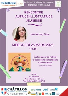 Atelier Illustration jeunesse  avec Audrey Suau_Châtillon-sur-Chalaronne