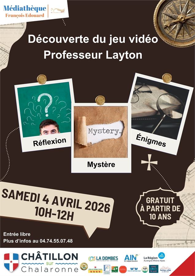 Découverte du Jeu vidéo Professeur Layton_Châtillon-sur-Chalaronne