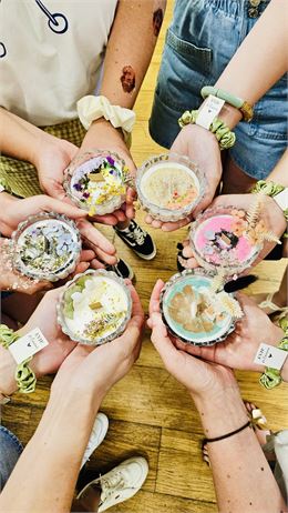 bougie personnalisée - POMVIOLETTE