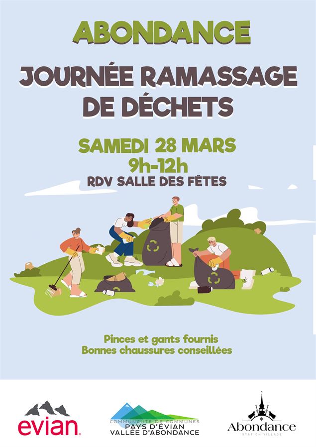 Affiche journée ramassage de déchets - CCPEVA