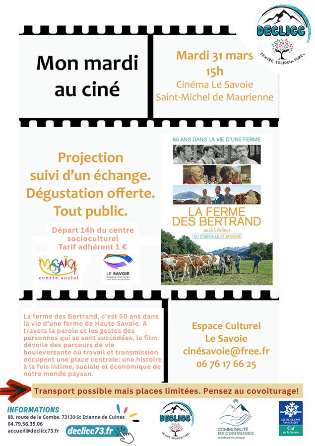 Mon mardi au ciné_Saint-Etienne-de-Cuines - Declicc