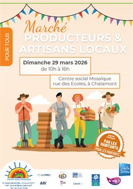 Marché de producteurs et artisans - Centre social mosaïque 