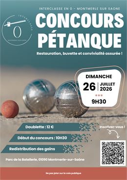 AFFICHE - CONCOURS - Interclasse en 0 - Montmerle-sur-Saône