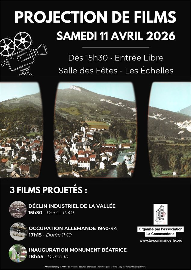 Projection de films par la Commanderie_Les Échelles - La Commanderie