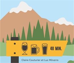 Extrait couverture livre Rando Bière Rhône-Alpes - Claire Couturier