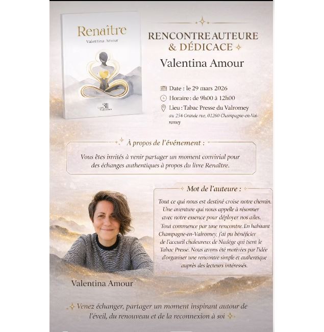 Rencontre auteure et dédicace du livre 