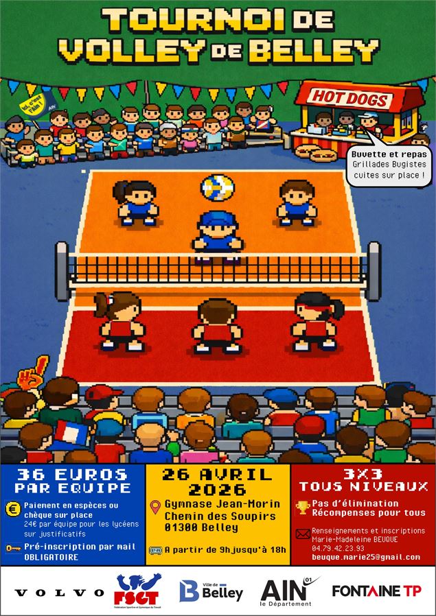 Tournoi de volley 3X3_Belley - Pixabay