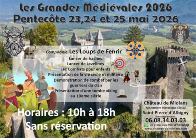 Les Vikings envahissent le château de Miolans pour le weekend de Pentecôte_Saint-Pierre-d'Albigny