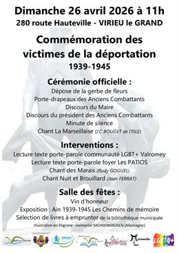 Commémoration des victimes de la déportation 1939-1945